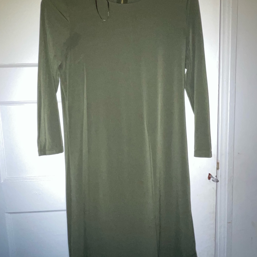 Olive Green Women's Dress